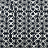 Вискоза-твил "Геометрические узоры" GR-021, темно-синий, белый, 110 г/м², 150 см фото № 4