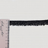 Тесьма декоративная T 18063 черный, серебро, 1,5 см (намотка 50 ярдов) фото №1