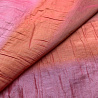 Тафта в полоску, оранжевый, розовый, 90 г/м², 150 см фото № 4