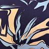 Вискоза принт "Абстракция" ST1119, темно-синий, бежевый, 95 г/м², 145 см фото № 4