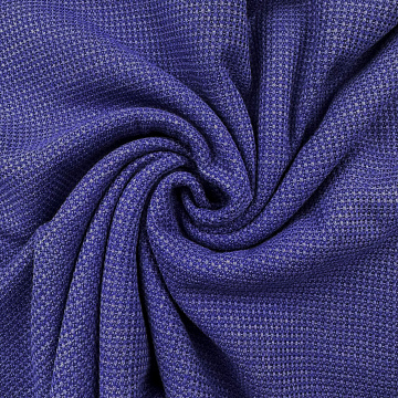 Трикотаж однотонный "Вафля" фиолетовый, 150 см, 300 г/м²