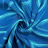 Вискоза принт "Абстракция" ST3255, синий, голубой, 95 г/м², 145 см фото №1