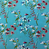 Ниагара принт "Цветочный" N4201, голубой, ягодный, 150 см, 110 г/м² фото № 4