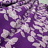 Вискоза-твил "Цветы" GR-007, фиолетовый, белый, 150 см, 110 г/м² фото № 2