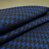 Трикотаж  жаккард с блеском "Гусиная лапка" TH6289  синий, черный, 150 см, 300 г/м² фото № 3