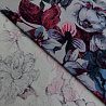 Трикотаж джерси принт "Цветы" RY23217, серый, серо-голубой, 270 г/м², 150 см фото № 3