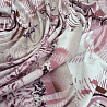 Трикотаж вискоза набивная "Огурцы" OTP 110023-1, старинный розовый, бежевый, 150 см, 200 г/м² фото № 2