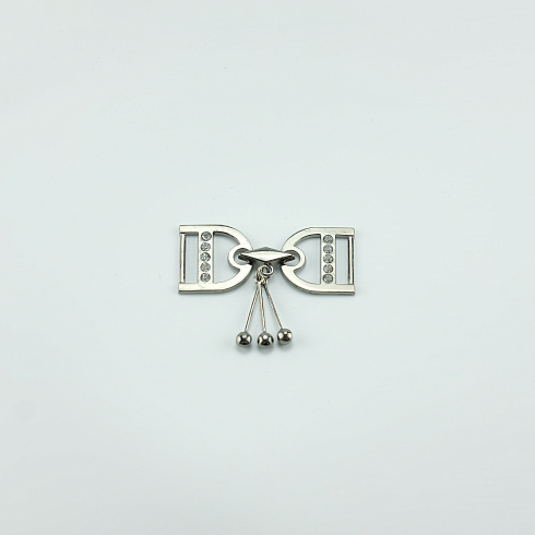Пряжка 2163, никель, 5,5 см