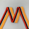 Подвяз трикотажный R16 серый, желто-оранжевый, 2,5 см фото № 3