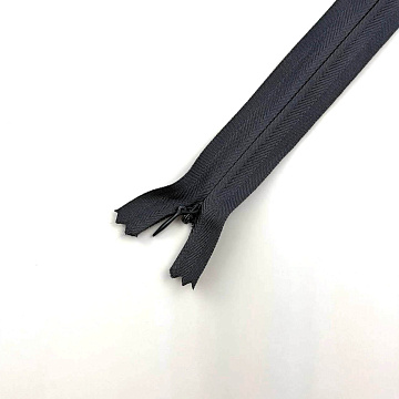 Молния потайная 40 см, темно-серый