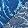 Вискоза принт "Абстракция" ST3255, синий, голубой, 95 г/м², 145 см фото № 3
