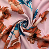 Вискоза-твил "Цветы" GR-014, розовый, оранжевый, 150 см, 110 г/м² фото №1