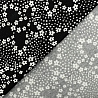 Трикотаж вискоза набивная "Цветы" RY20146, черный, белый,150 см, 200 г/м² фото № 3