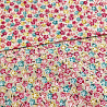Коттон принт "Цветочки" D3401, темно-синий, розовый, 145 см, 100 г/м² фото № 3