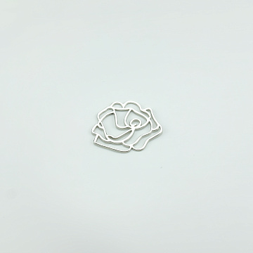 Пряжка "Роза" 2237, серебро, 4,7 см