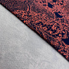 Трикотаж джерси принт KNIT, D1891 темно-синий, оранжевый, 270 г/м², 150 см фото № 3
