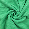 Трикотаж однотонный "Вафля" зеленый, 150 см, 300 г/м² фото №1