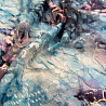 Гипюр принт стрейч S1201-204, голубой, розовый, 150 см фото № 2