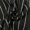 Плательная ткань с вискозой "Буквы" D8027 черный, белый, 150 см, 85 г/м² фото №1