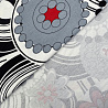 Трикотаж вискоза набивная "Цветы" RY-20409, черный, красный, 150 см, 300 г/м² фото № 3