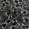 Трикотаж вискоза набивная "Цветы" RY20146, черный, белый,150 см, 200 г/м² фото №1