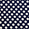 Трикотаж "Оттоман" принт горох D019, темно-синий, белый, 150 см, 270 г/м² фото № 4
