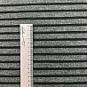 Трикотаж сандра "Полоска" TRX116 темно-серый, черный, 150 см, 270 г/м² фото № 3