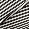 Трикотаж- вискоза "Полоска", белый, коричневый, 150 см, 270 г/м² фото № 3