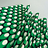 Трикотаж джерси принт "Горошки" D049, зеленый, белый, 270 г/м², 150 см фото № 2