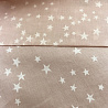 Коттон "Звездочки" D1818, бледно-розовый, белый, 68 г/м², 150 см фото № 3