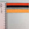 Подвяз трикотажный R16 серый, желто-оранжевый, 4,5 см фото № 2