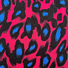 Вискоза принт "Леопардовый" ST4948, черный, розовый, 95 г/м², 145 см фото № 4
