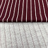 Трикотаж жаккард принт "Полоска" TH944 бордовый, белый, 150 см, 260 г/м² фото № 3