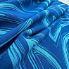 Вискоза принт "Абстракция" ST3255, синий, голубой, 95 г/м², 145 см фото № 4