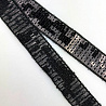 Тесьма декоративная с паетками Т/n-0036 черный, 2 см (намотка 15 ярдов) фото № 3