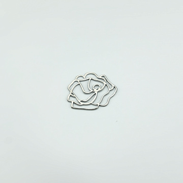 Пряжка "Роза" 2237, никель, 4,7 см