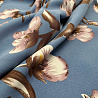 Костюмная Барби B19208 принт "Цветы", серо-голубой, коричневый 200 г/м², 150 см фото № 2