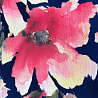 Трикотаж джерси принт F012750, темно-синий, розово-красный, 150 см, 290 г/м² фото № 4