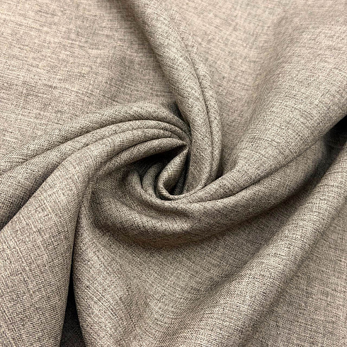 Костюмная однотонная 4388, бежево-коричневый меланж, 230 г/м², 172 см