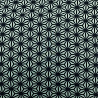 Вискоза-твил "Геометрические узоры" GR-021, мятный, темно-синий, 110 г/м², 150 см фото № 4