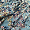 Вискоза креп принт "Цветы" RY23239, серо-голубой, 125 г/м², 150 см фото № 2