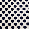 Трикотаж "Оттоман" принт горох D019, белый, черничный, 150 см, 270 г/м² фото № 4