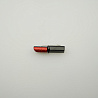 Брошь пластиковая "Помада" SH-9, черный, темно-красный, 3,5 см фото №1