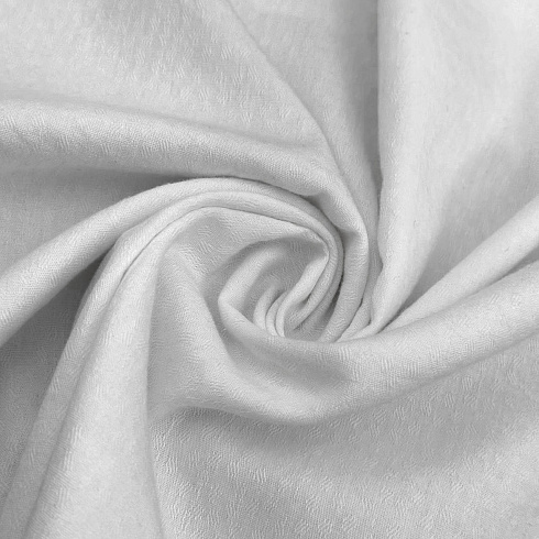 Коттон жаккард 219, белый, 150 см, 115 г/м²