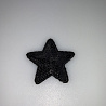 Термонаклейка "Звезда" с пайетками KL-106 черный, 6 см фото №1