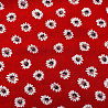 Вискоза (штапель) принт "Цветы" GR-023, красный, белый, 110 г/м², 150 см фото № 4