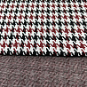 Трикотаж жаккард принт "Гусиная лапка" TH19017 черный, бордовый, светло-серый, 155 см, 215 г/м² фото № 3