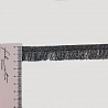 Тесьма декоративная T 18092 черный, серебро, 2 см (намотка 100 ярдов) фото №1
