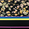 Трикотаж джерси принт "Листья" F024794 Col.2 черный, морская волна, 150 см, 270 г/м² фото № 5