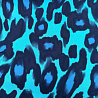 Вискоза принт "Леопардовый" ST4948, голубой, темно-синий, 95 г/м², 145 см фото № 3